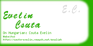 evelin csuta business card